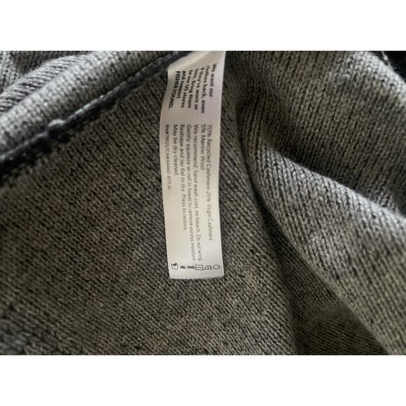 Eileen Fisher 95% Cashmere Charcoal Gray Sweater Size XL - Picture 5 of 5